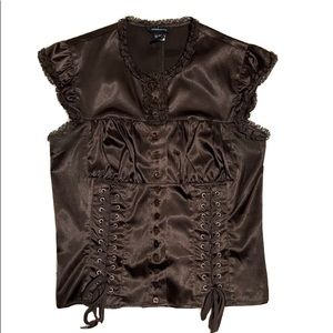 Moda International Satin Corset Top